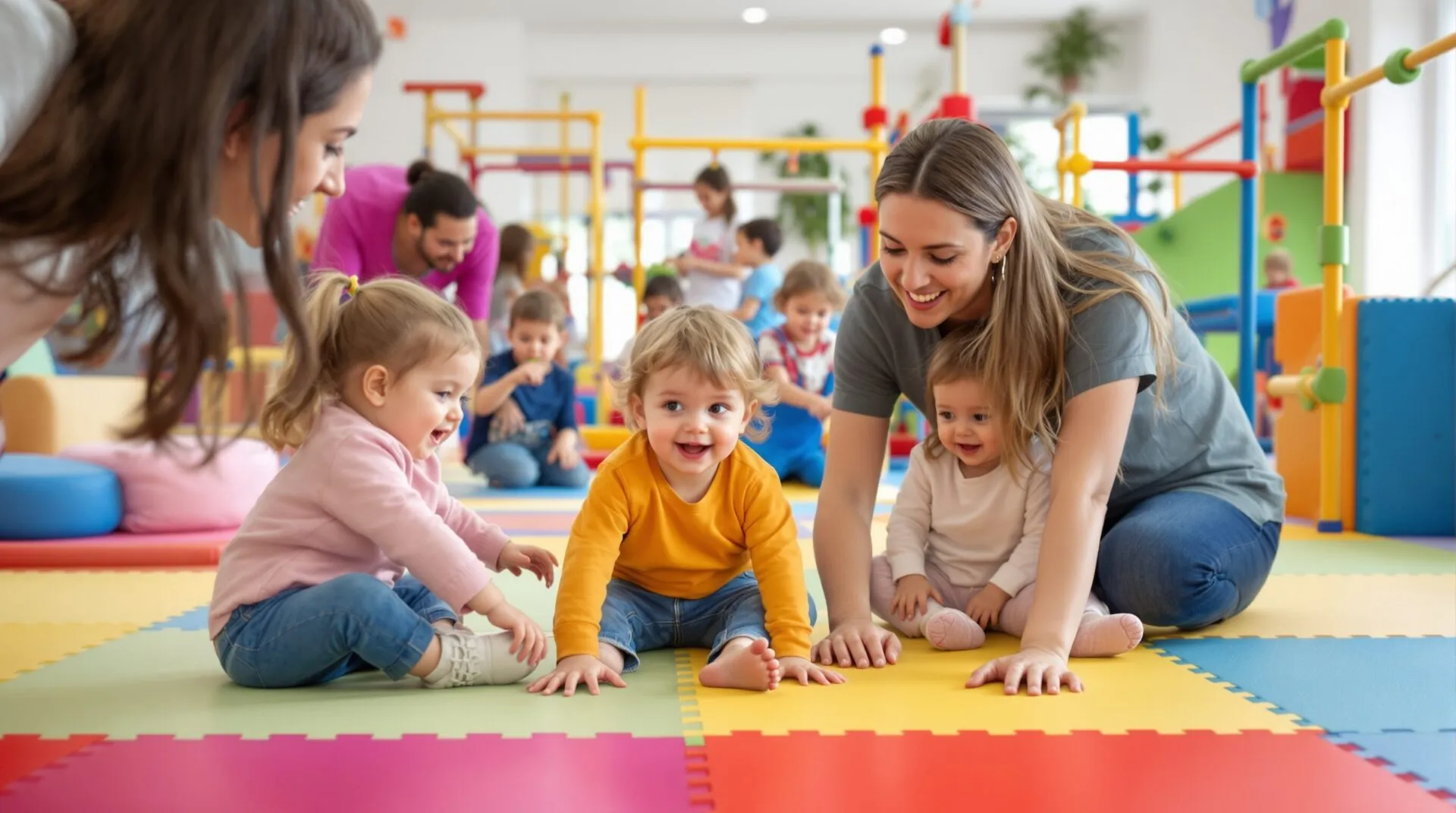 parcours de motricité crèche