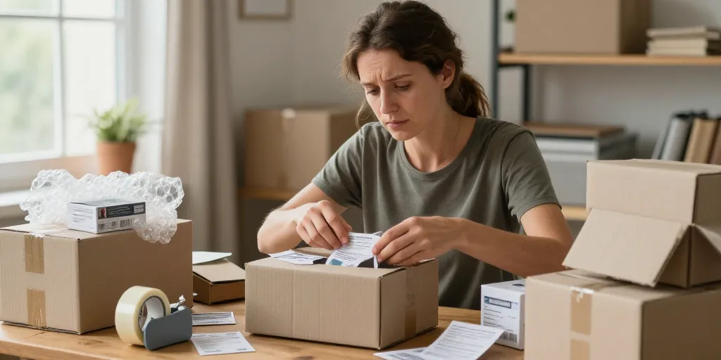travailler à domicile emballage