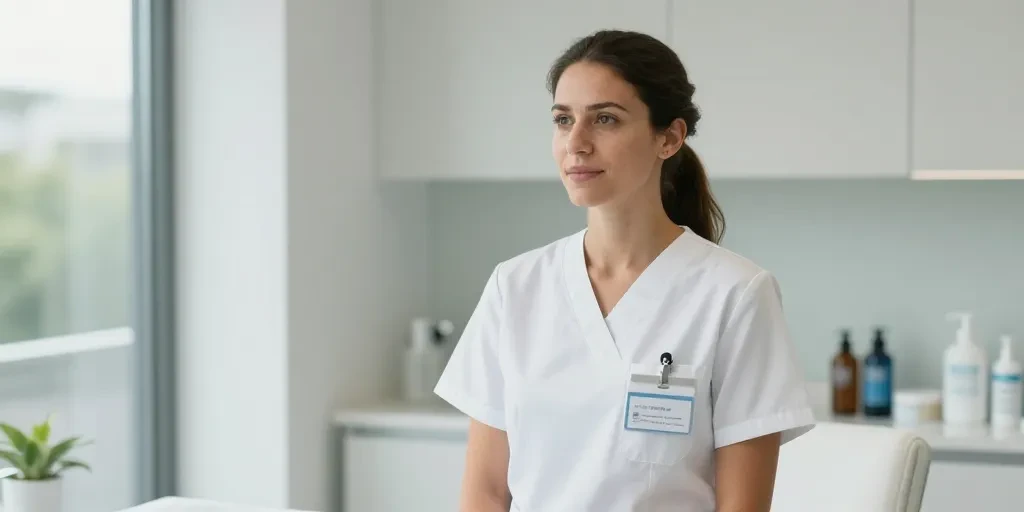 tenue professionnelle esthéticienne